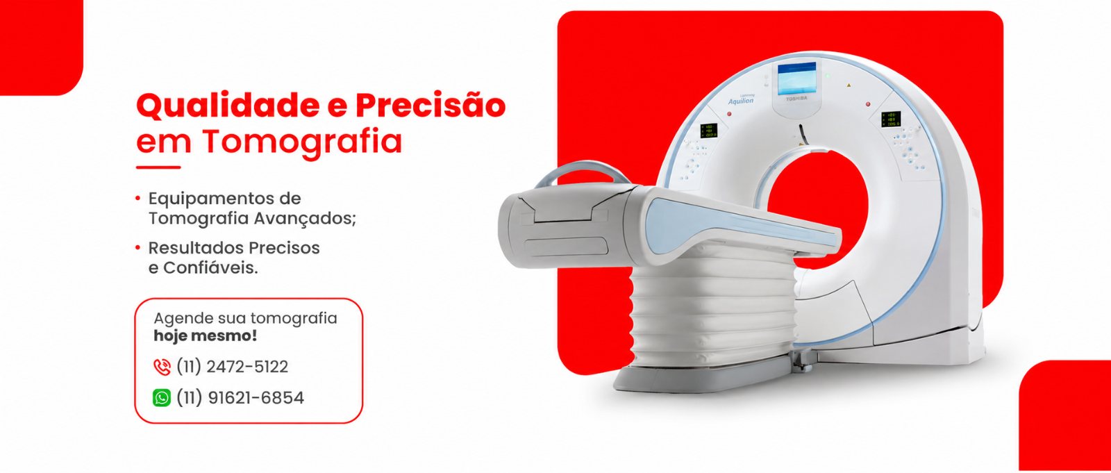 Equipamento de tomografia do Laboratório Sanitas, imagem publicada pelo laboratório.